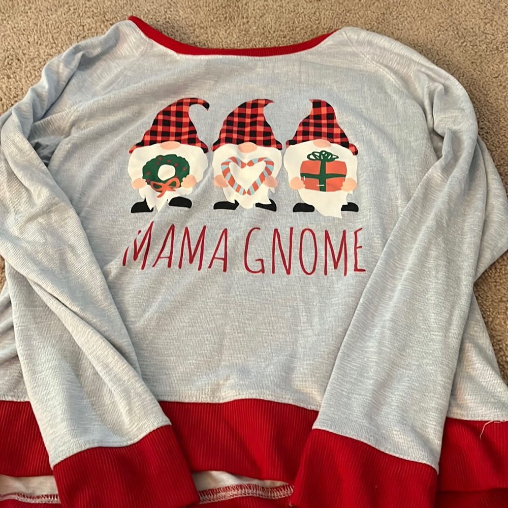 Women’s Gnome sleep shirt size L Jaclyn Intimates